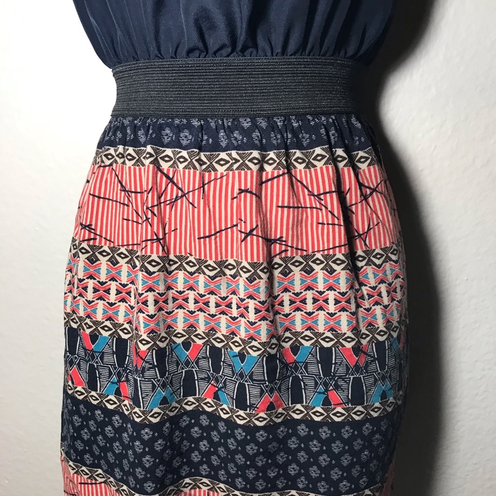 Forever 21 dress navy & print dress - Picture 3 of 6